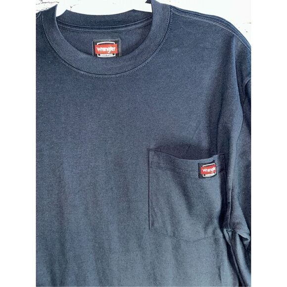 Wrangler Men’s Workwear Pocket T-Shirt - Medium - Navy Blue - NEW (No Tags) - Picture 2 of 5